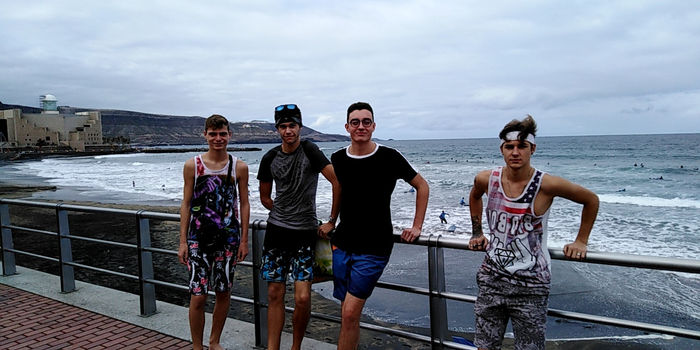 Dimanche 05.18.18 à Las Palmas et, déjà les pieds dans l'eau......