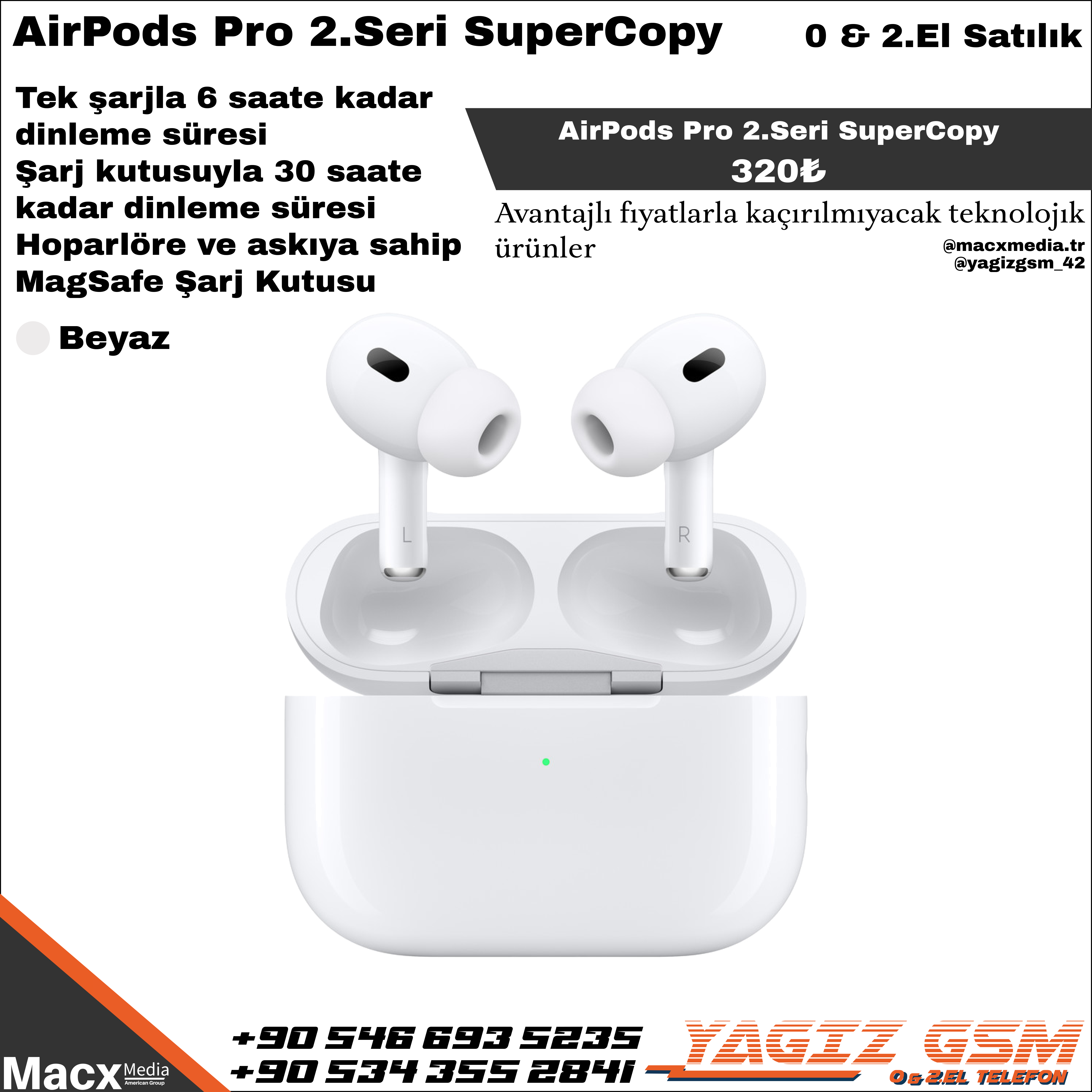 AirPods Pro 2.Seri SuperCopy