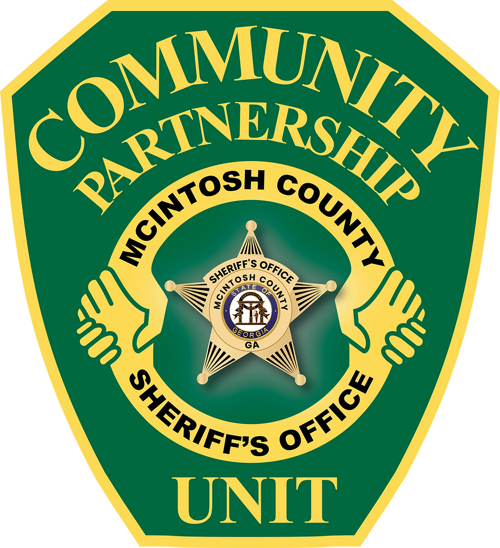 McIntosh County Sheriff's Office Community Partnership Unit Badge