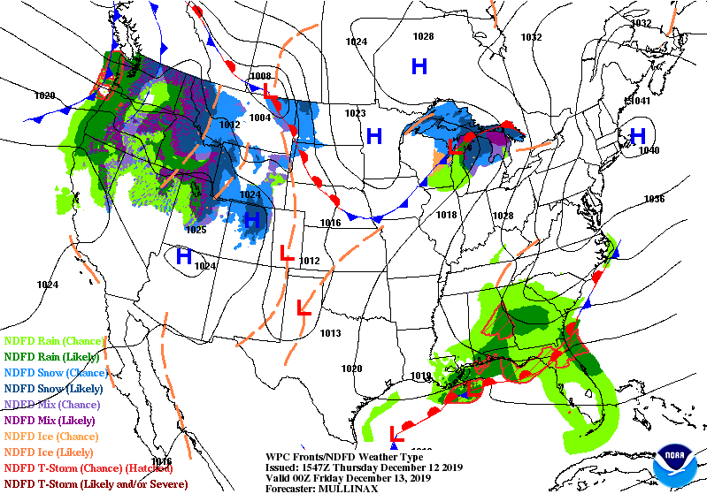 Classic freezing rain setup for the Mid-Atlantic