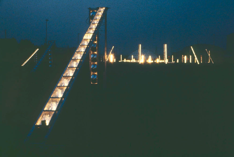 Zagreb Light Lines (detail), 1979