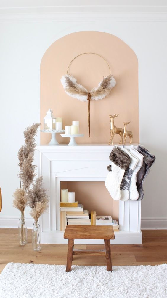 Christmas fireplace design