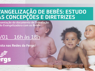 Área da Infância e Juventude promove Webinário sobre Evangelização de Bebês