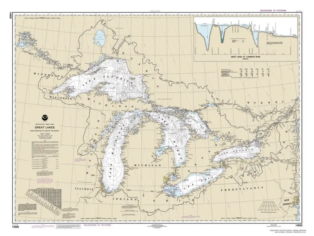 NOAA Great Lakes placemats