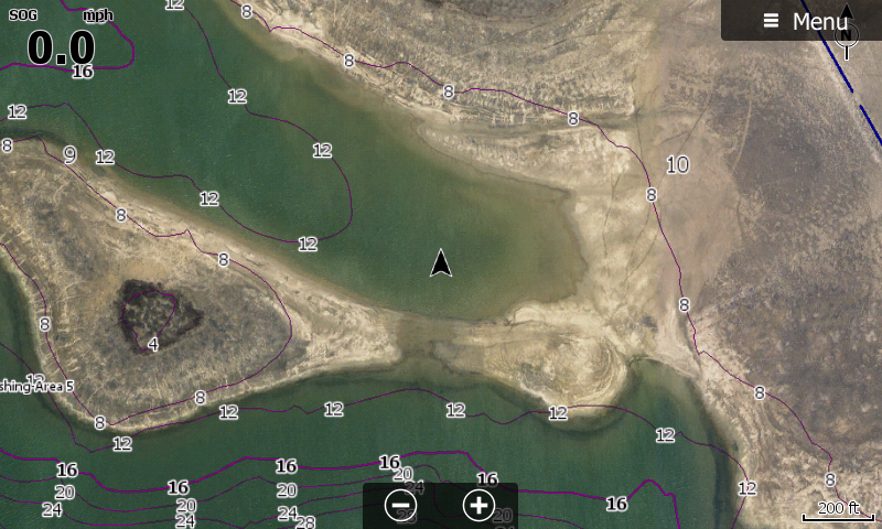Richland Chambers Lake Navigational Map