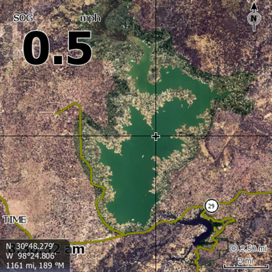 Buchanan Lake, TX. Standard Mapping