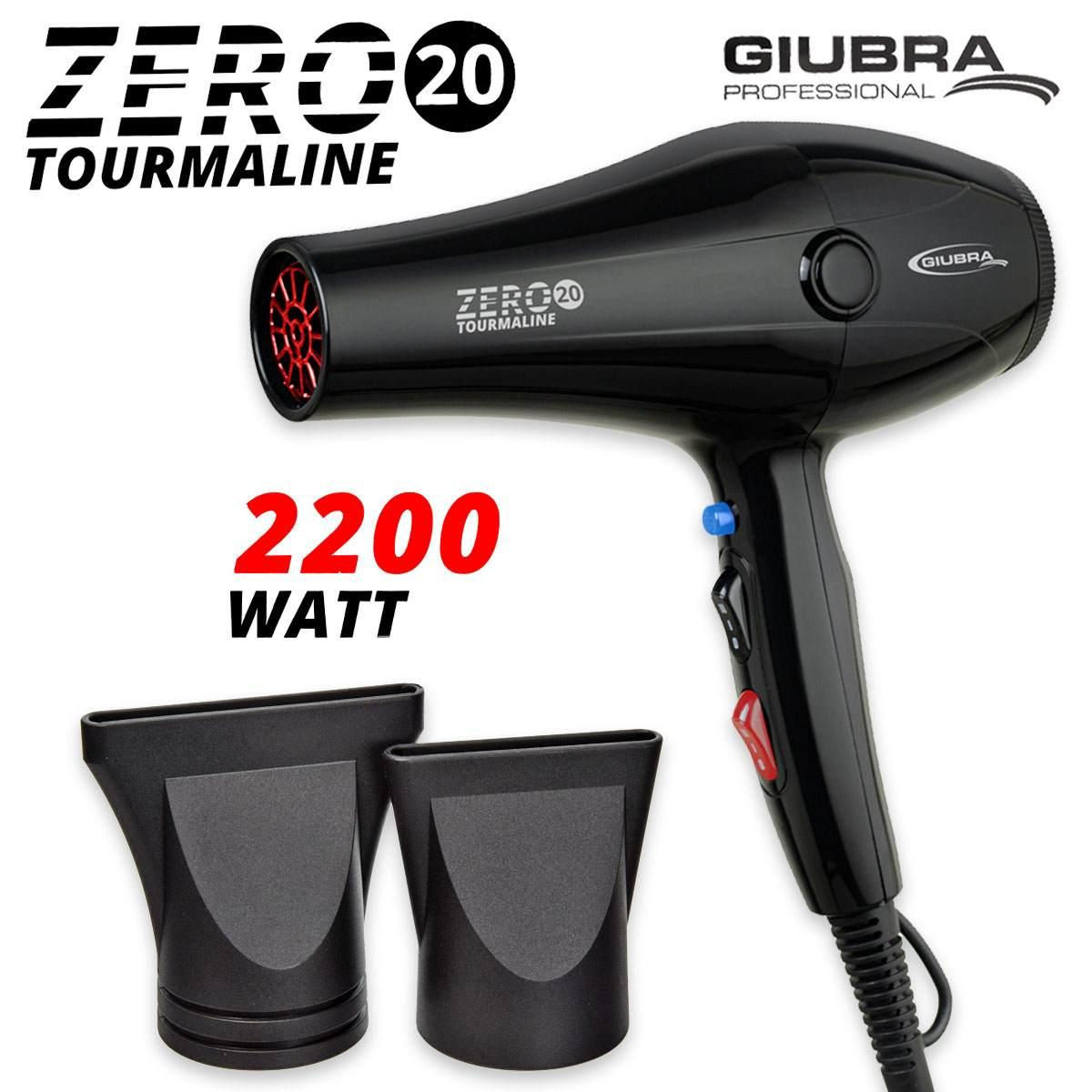 Phon professionale Giubra Zero 20 Tourmaline 2200 watt  asciugacapelli parrucchiere