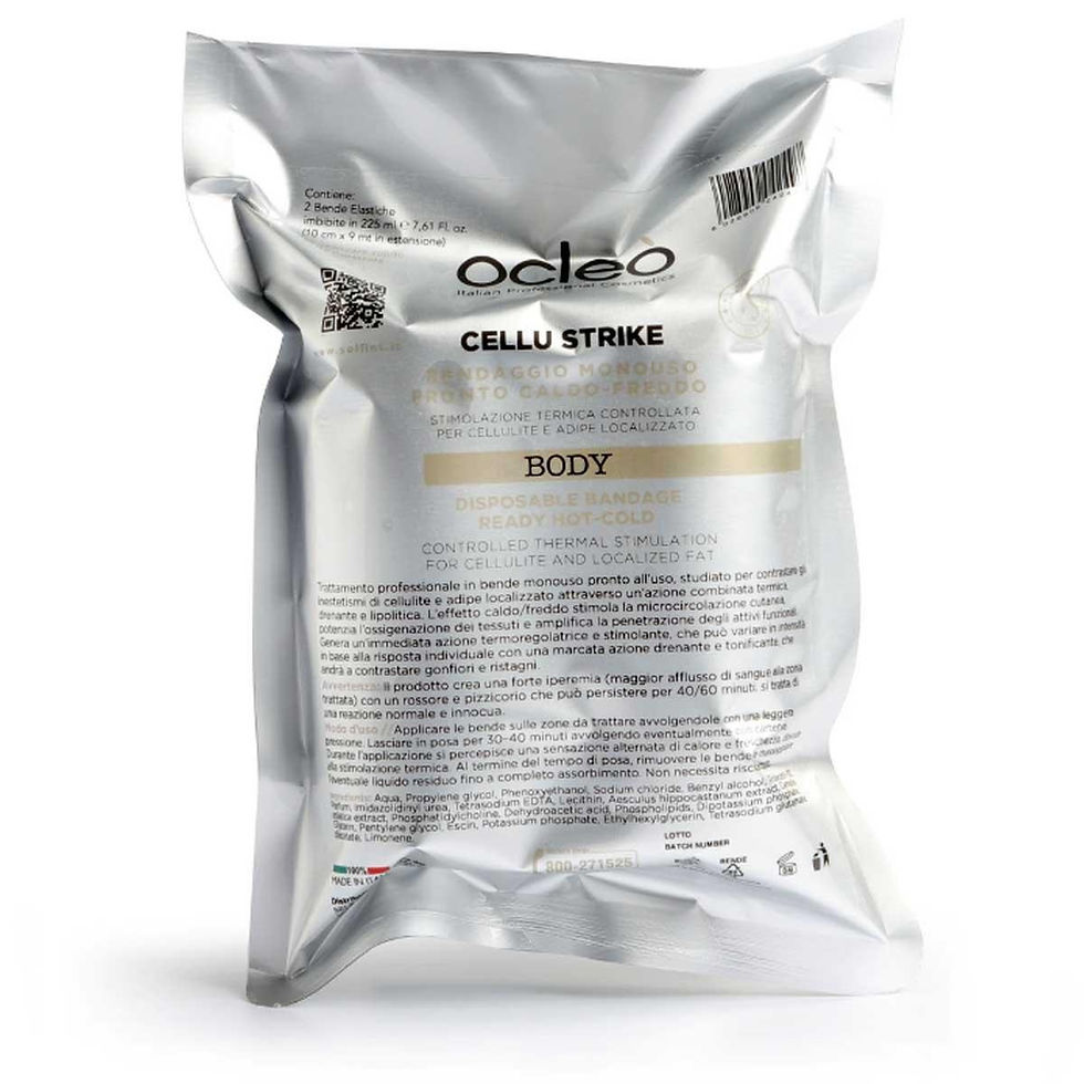 bendaggio caldo freddo ocleo cellu strike body anticellulite professionale bende monouso drenanti ocleo trattamento cellulite