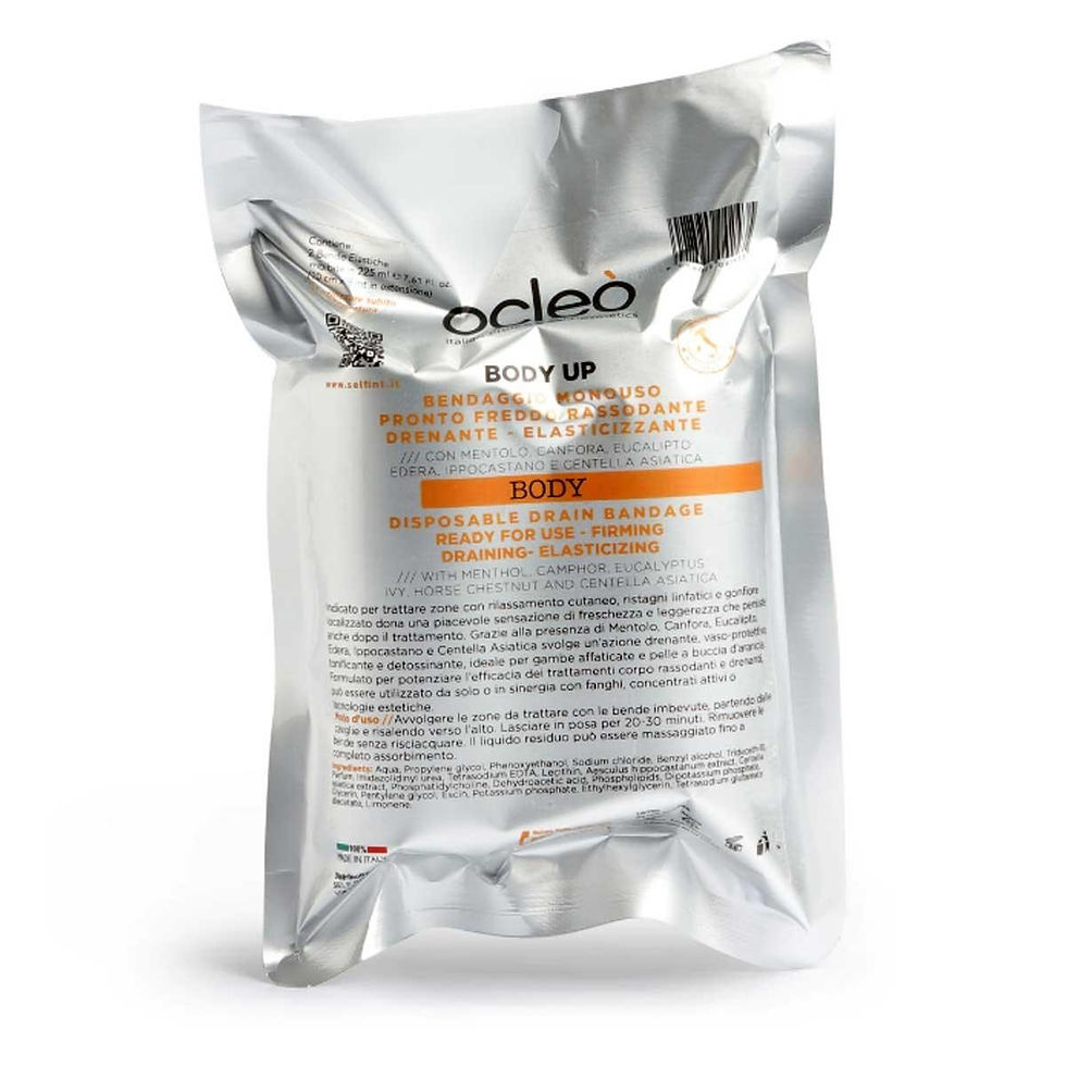 bendaggio freddo ocleo body up drenante rassodante professionale bende fredde anticellulite ocleo drenaggio gambe estetica be