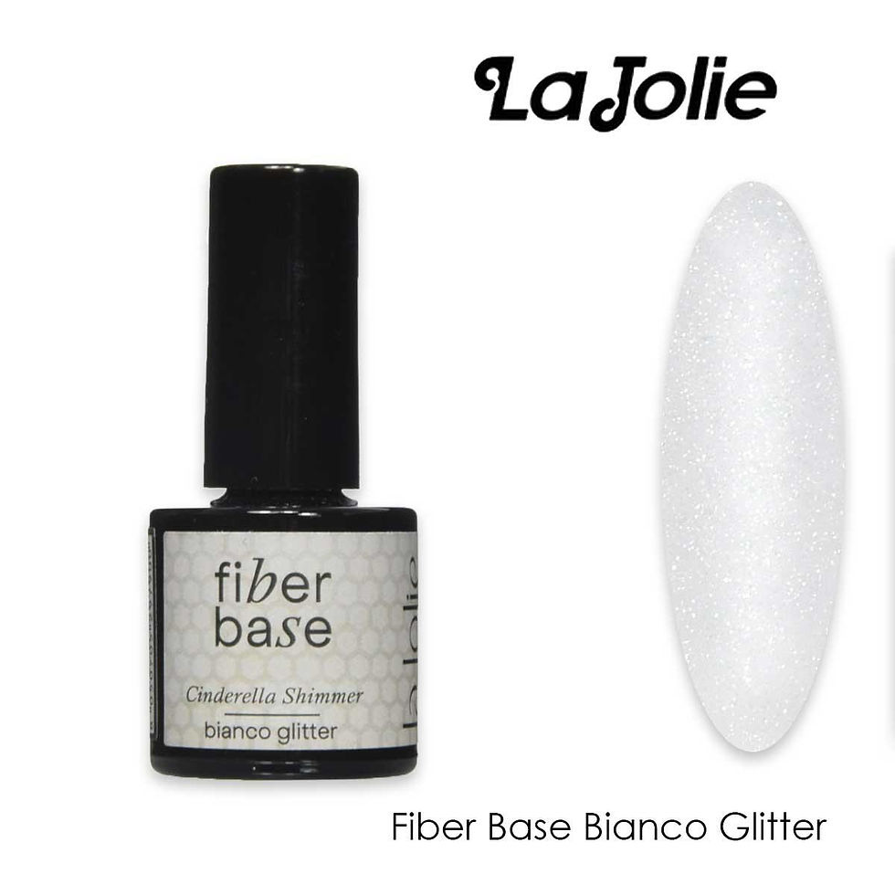 La Jolie Fiber Base Bianco Glitter 7 ml