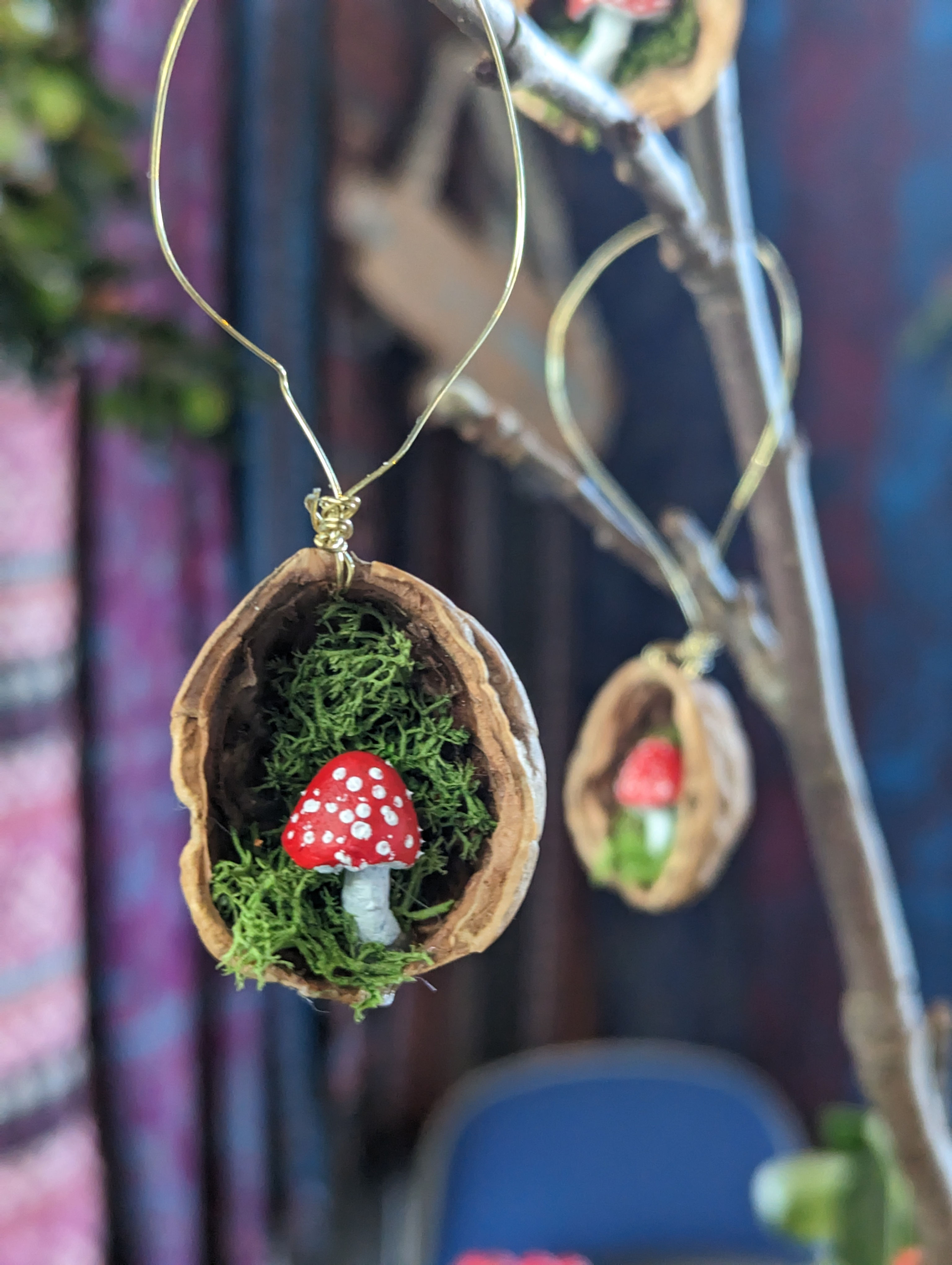 Mushroom Walnut Decoration