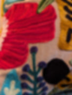 Thumbnail: Big Cat Cushion - embroidered