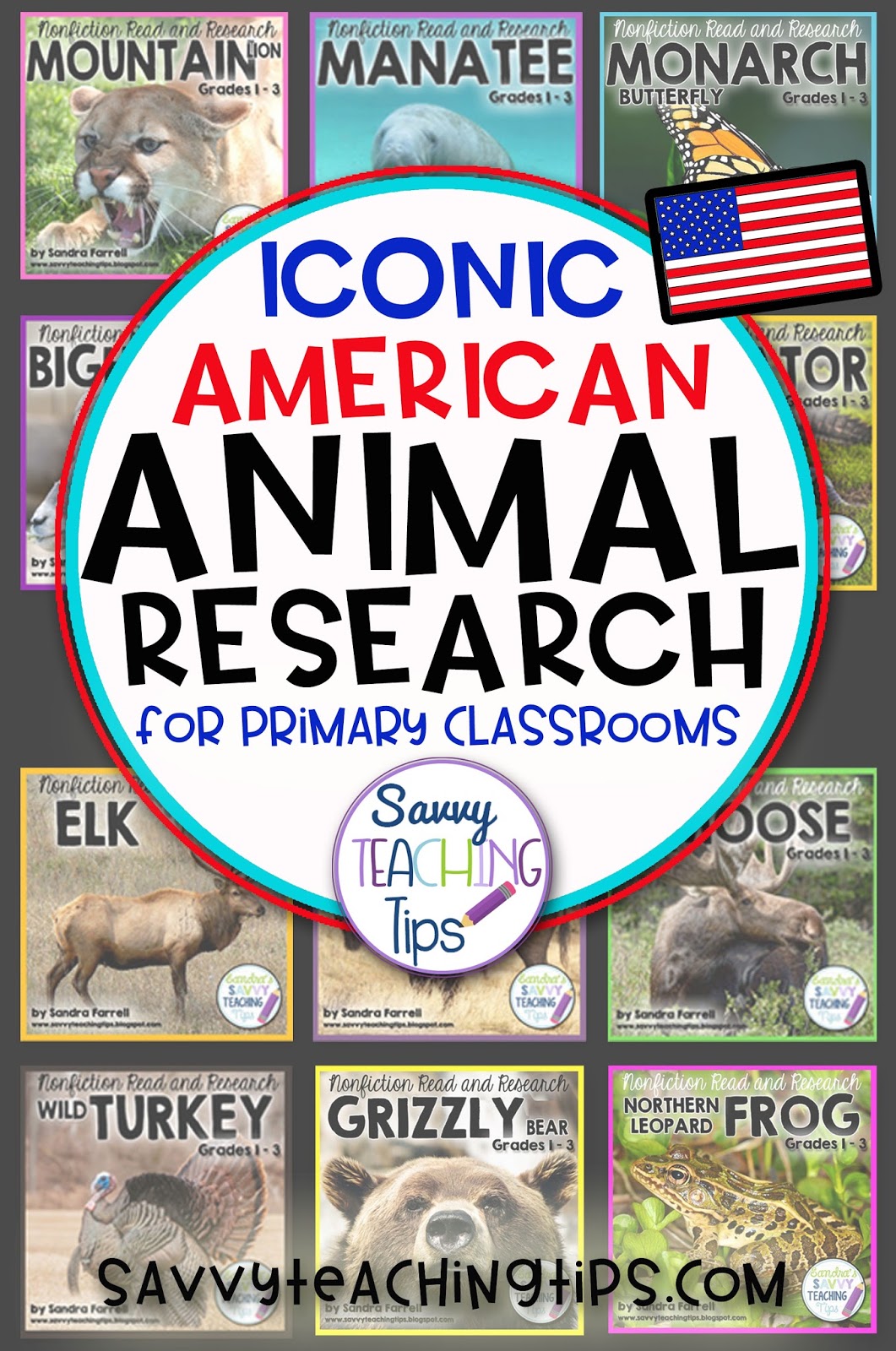I like to try to combine Language Arts with Science whenever I can. That's why I came up with my Non-Fiction Animal research units for Primary classrooms.