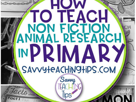 How to Teach Non-Fiction Animal Research in Primary Classrooms