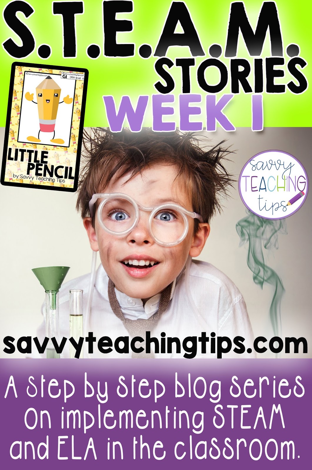 Week 1 of a 28 week series on how to combine STEAM and ELA in the classroom