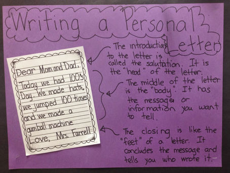 Friendly Letter Writing lesson and a FREEBIE