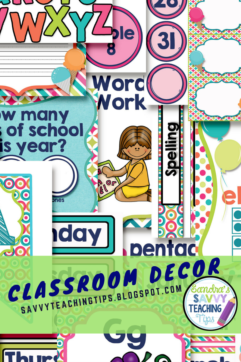 There are some fantastic choices for back to school classroom decor.  I can't wait to try this one out in my own room.