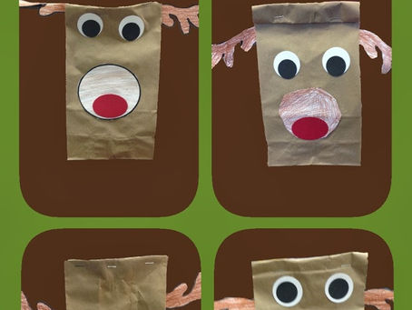 Paper Bag Reindeer FREE