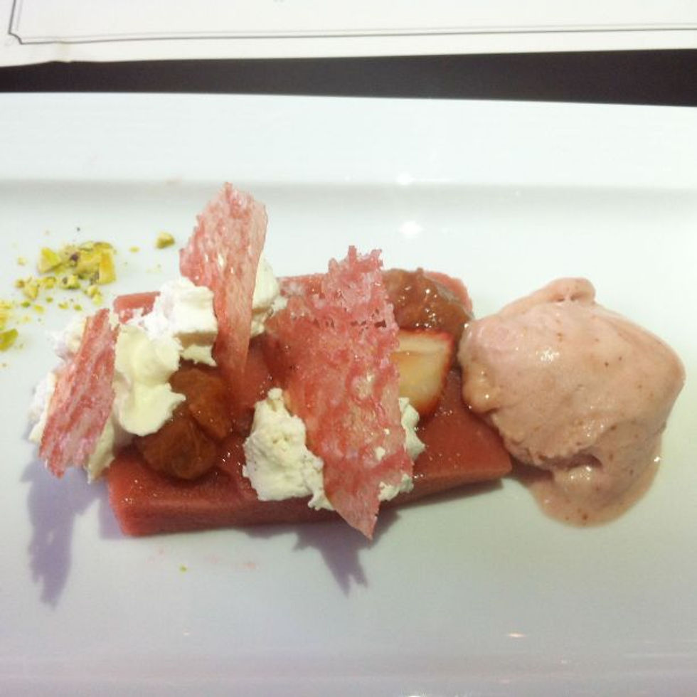 Fairmont Hotel Macdonald - Strawberry and Rhubarb Dessert