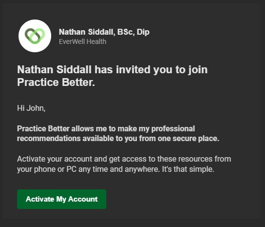 everwell health platform invitation 