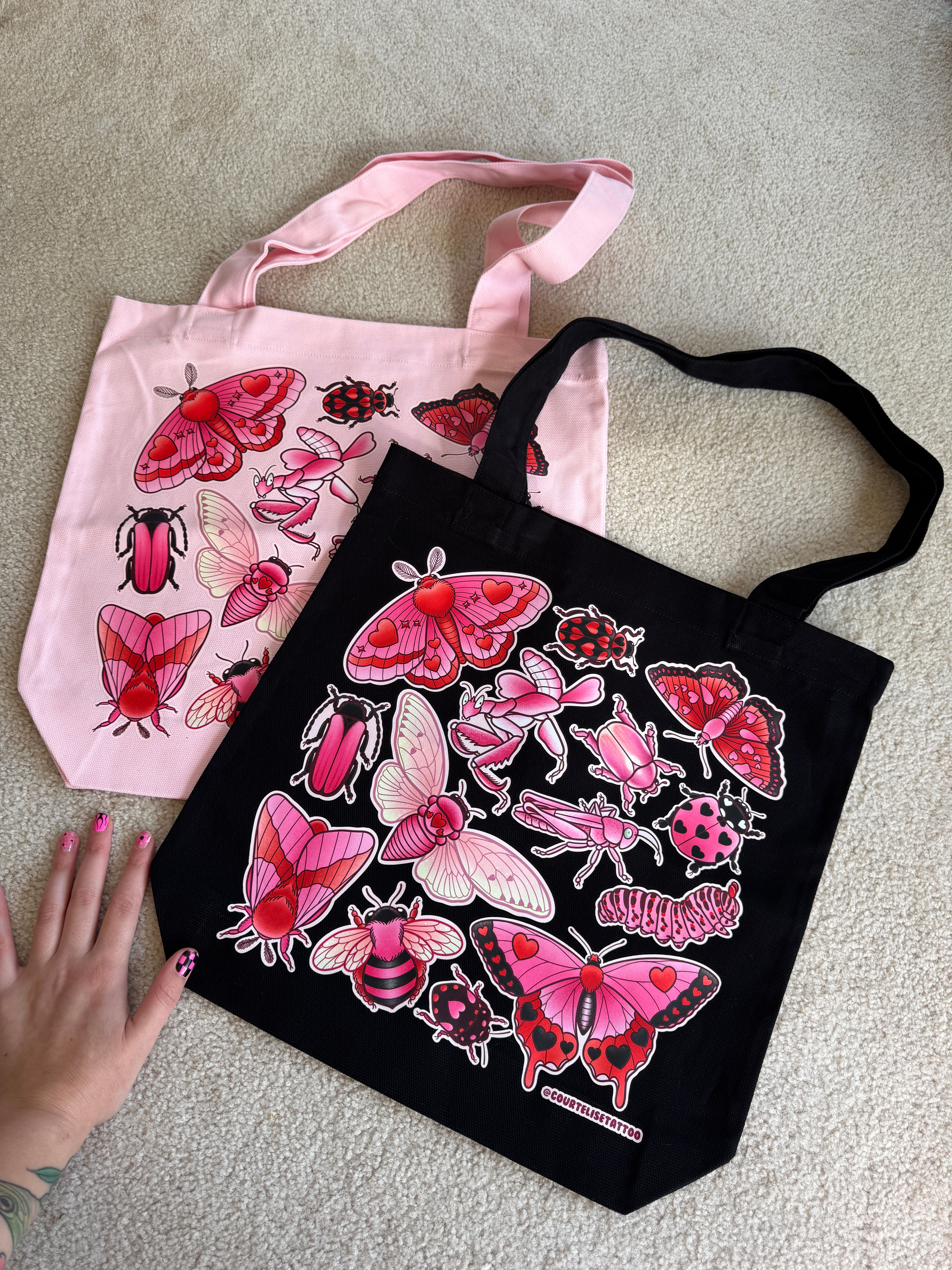 *PREORDER* Love Bugs Large Tote Bag