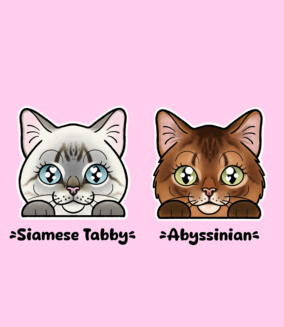 Thumbnail: Cat Window Peeker Stickers