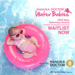 Manuka Doctor Sponsored Baby Swimming Lessons