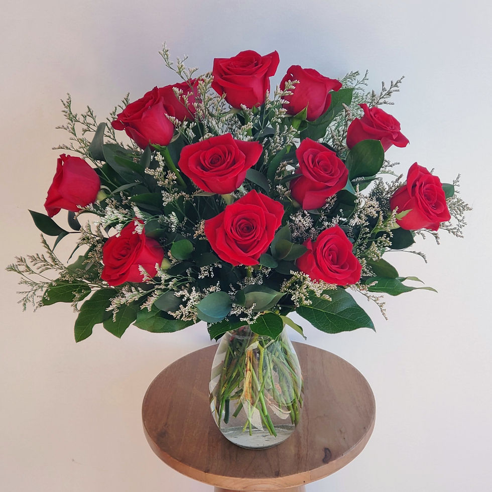 a dozen red roses for Valentine's Day flower delivery in Providence, RI