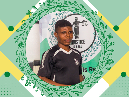 Johnson Samson - I am incredibly grateful for the food items and money donated by Injustice is Real. It came at the perfect time, allowing me to live on the food even beyond the festive season.