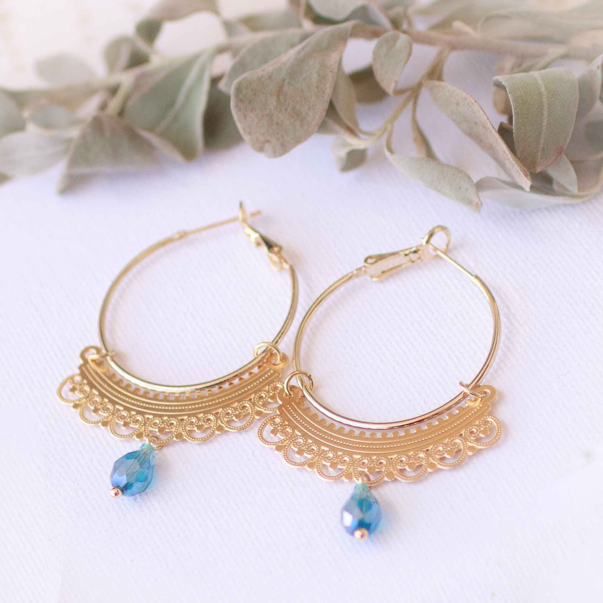 חישוק כתר כחול תורכיז (גודל רגיל)