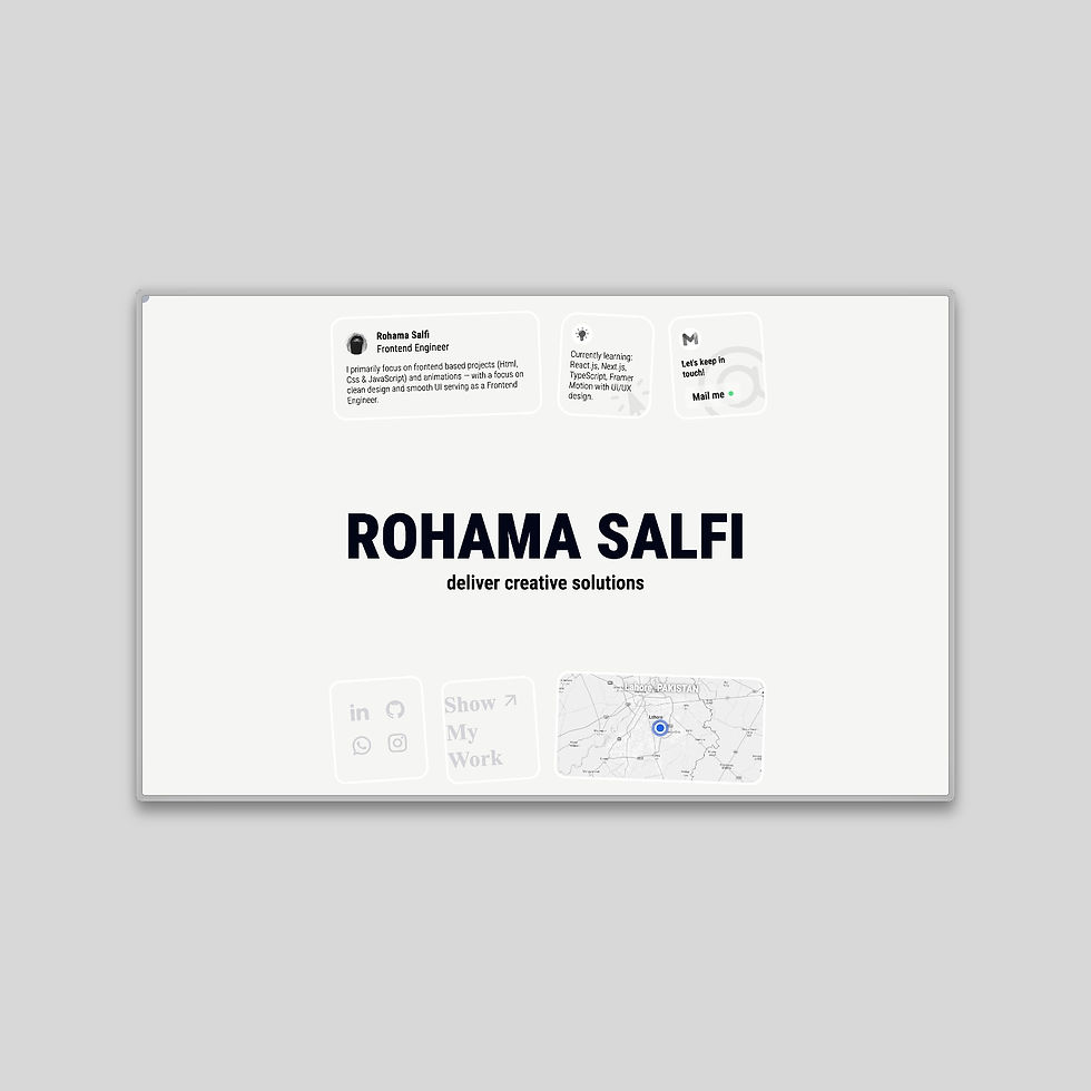 A clean, modern and fully responsive front‑end portfolio showcasing creative UI/UX.