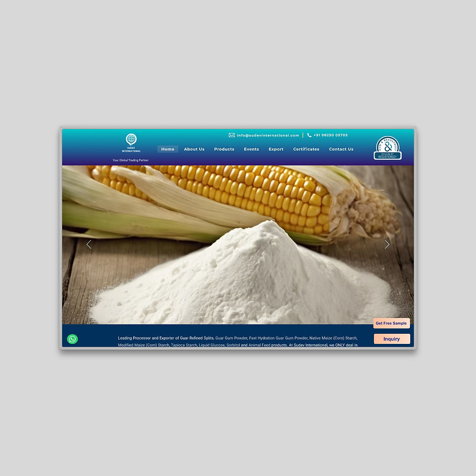 Leading exporter of Guar Splits, Guar Gum, Starch, Liquid Glucose, Sorbitol & Animal Feed. Quality products for food, pharma & industrial use.