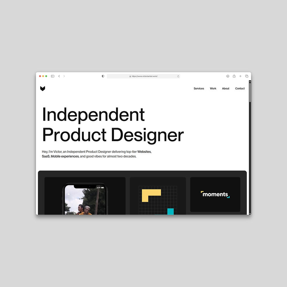 My new portfolio with all new layout, revised case studies, all new copy, new about photo, new color palette, new typography, all new sh*t. Enjoy!