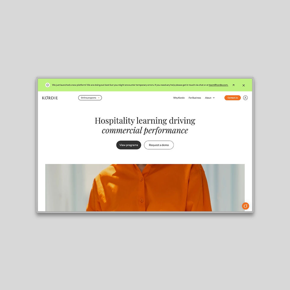 Kordie provides tailored, goal-oriented talent development solutions created specifically for the hospitality industry.