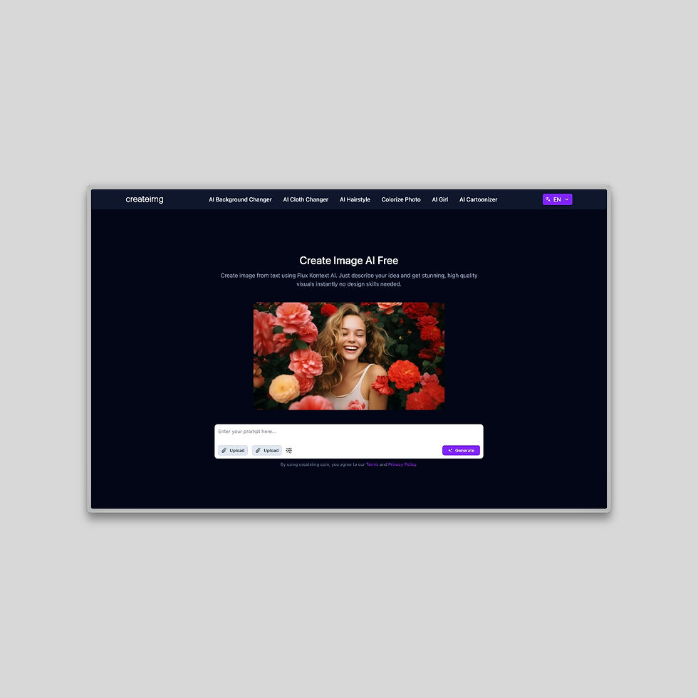 CreateIMG Free AI image Generator.