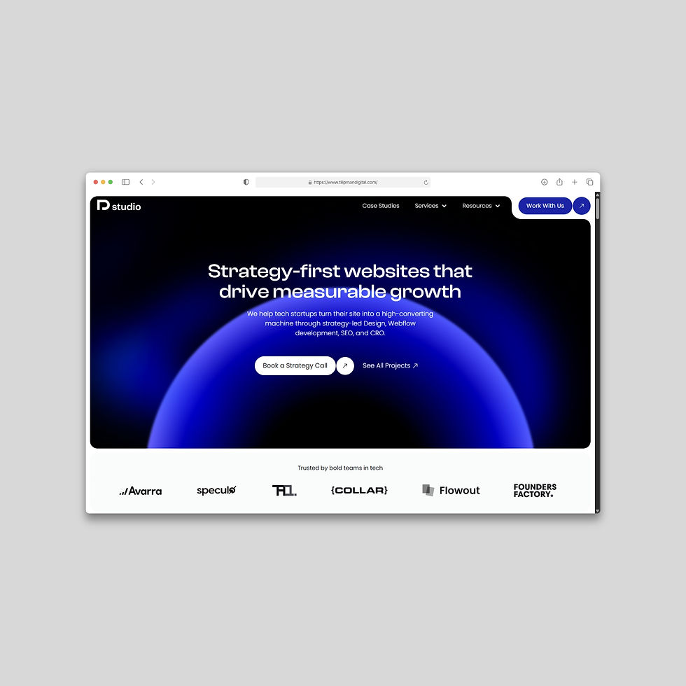 Tilipman Digital is a digital marketing agency for B2B startups. We help ambitious brands build high-converting websites.
