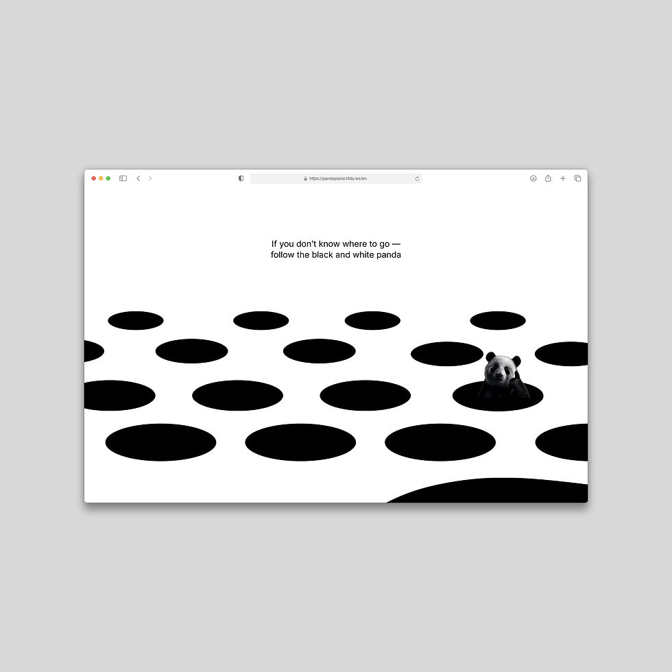 Website Award, Web Design Award: Panda Piano