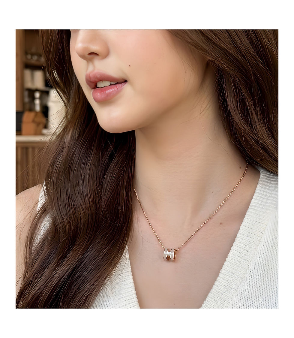 Thumbnail: Hermes mini pop H necklace
