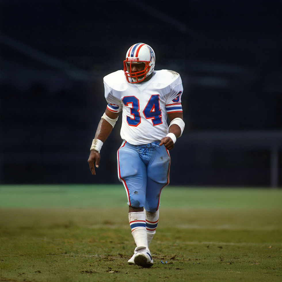 Greatest Running Backs NFL History, National Football League Running Back Earl Campbell of the Houston Oilers