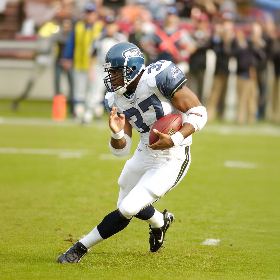Best Running Backs in NFL History, National Football League Running Back Shaun Alexander of the Seattle Seahawks