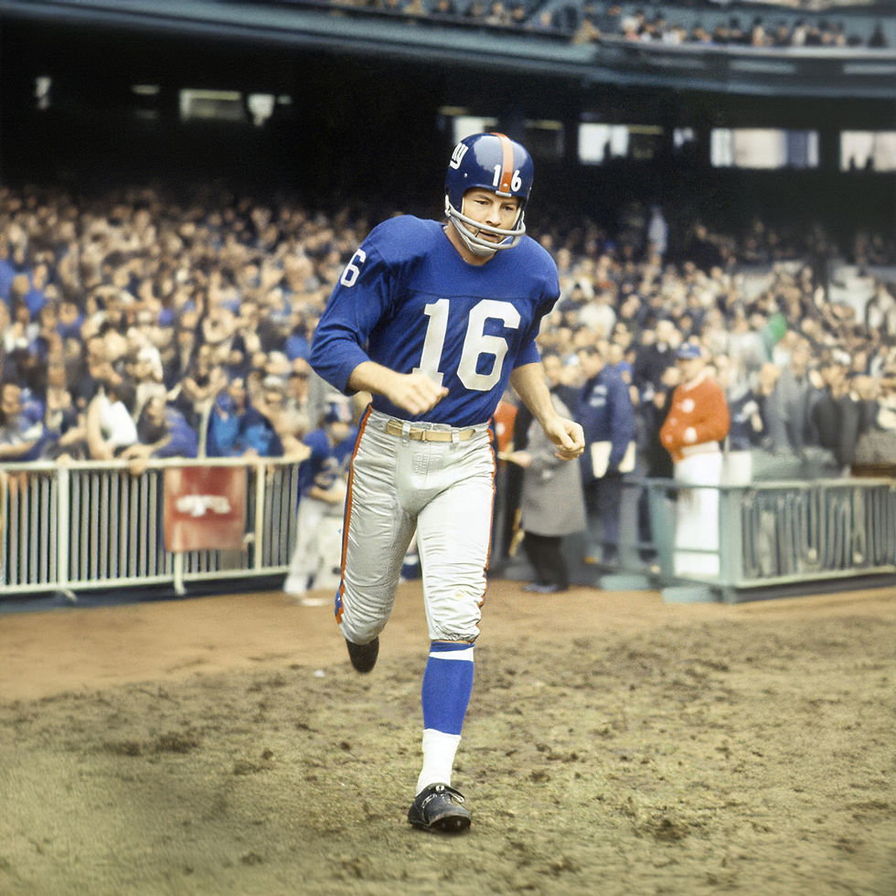 Greatest Running Backs NFL History, National Football League Running Back Frank Gifford of the New York Giants