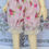 Miniature : Outfit Sissou rose à fleurs
