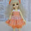 Miniature : Outfit Sissou vichy orange