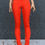 Miniature : Legging rouge satiné
