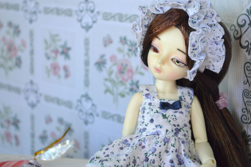 Miniature : Outfit Sissou aux fleurs bleu