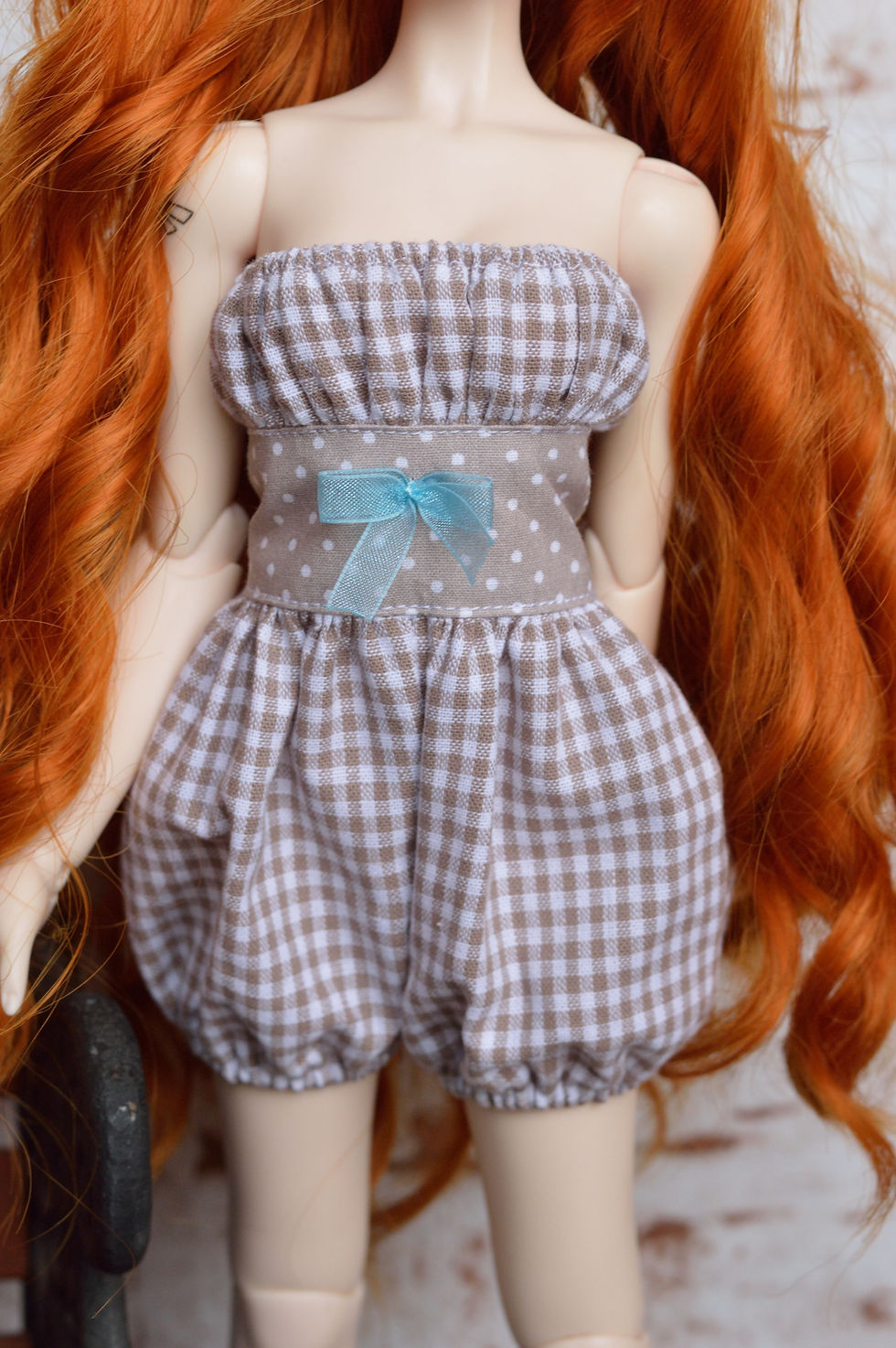 Miniature : Salopette Kira beige vichy [Taille B]