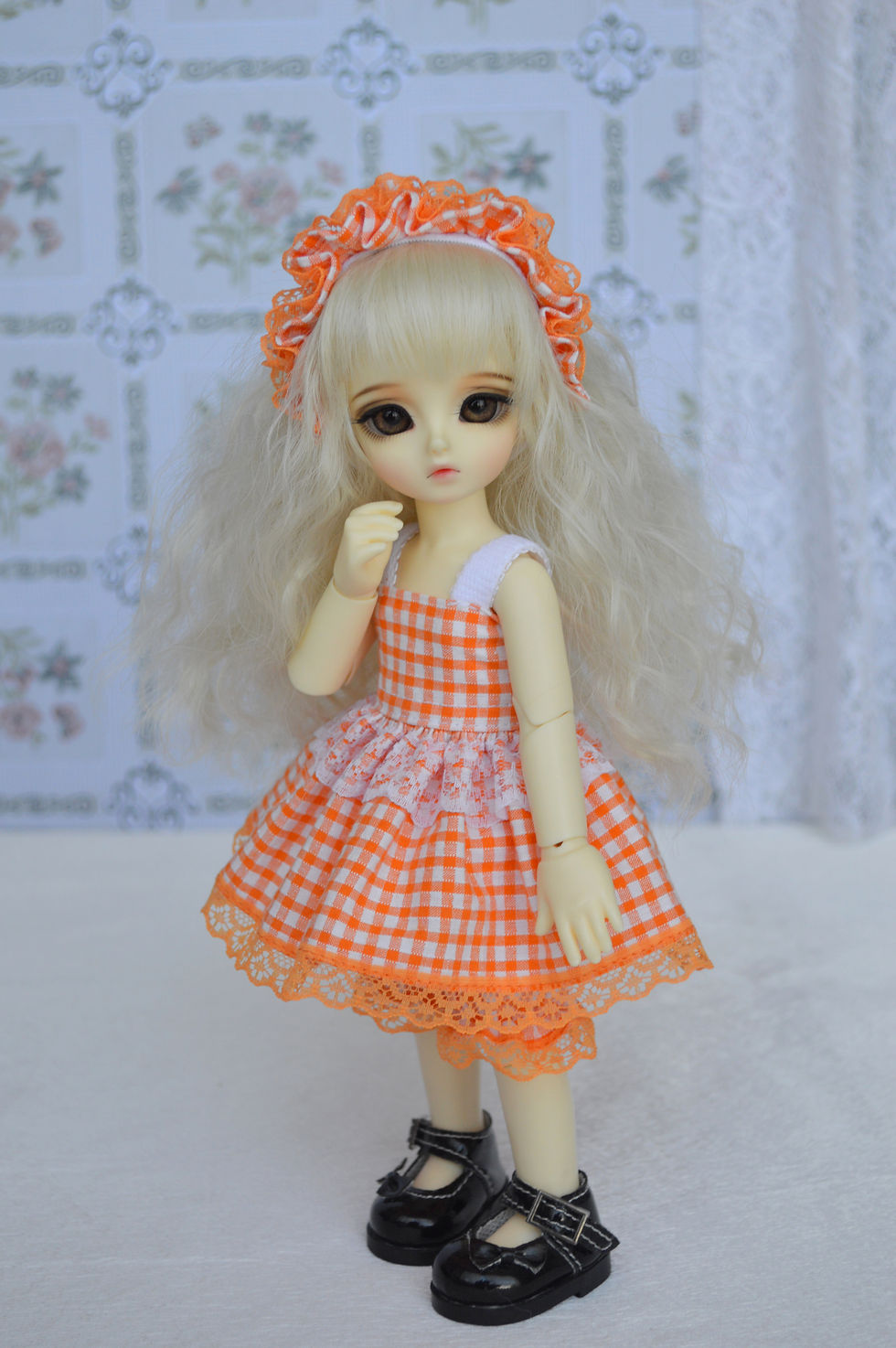 Miniature : Outfit Sissou vichy orange