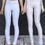 Miniature : Legging blanc satiné