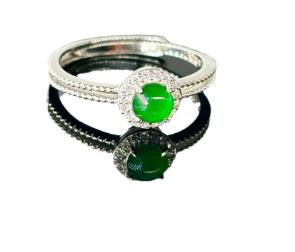 Fashion Leopard Jewelry Set with Hetian Jade and Zircon
