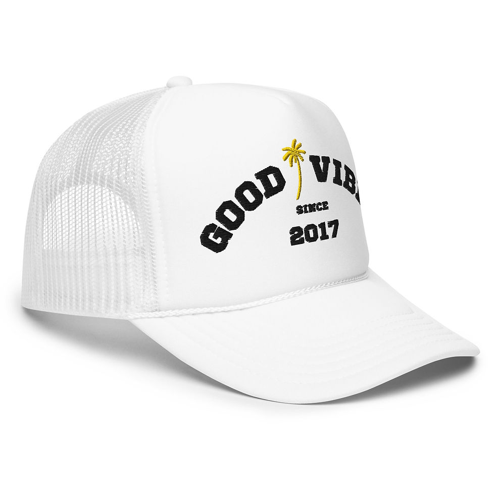 Thumbnail: Beachy Good Vibes Foam Trucker Hat
